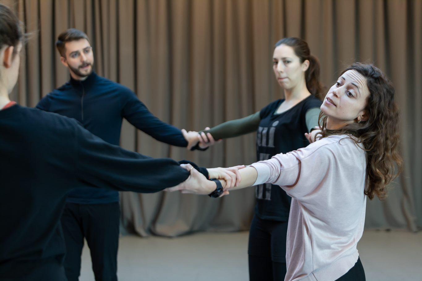 Ewa Emini leading a movement class